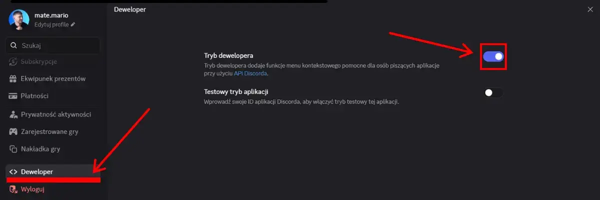 Tryb dewelopera