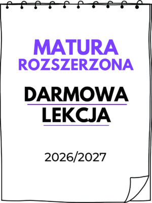 Darmowa lekcja próbna - kurs LIVE matura 2027